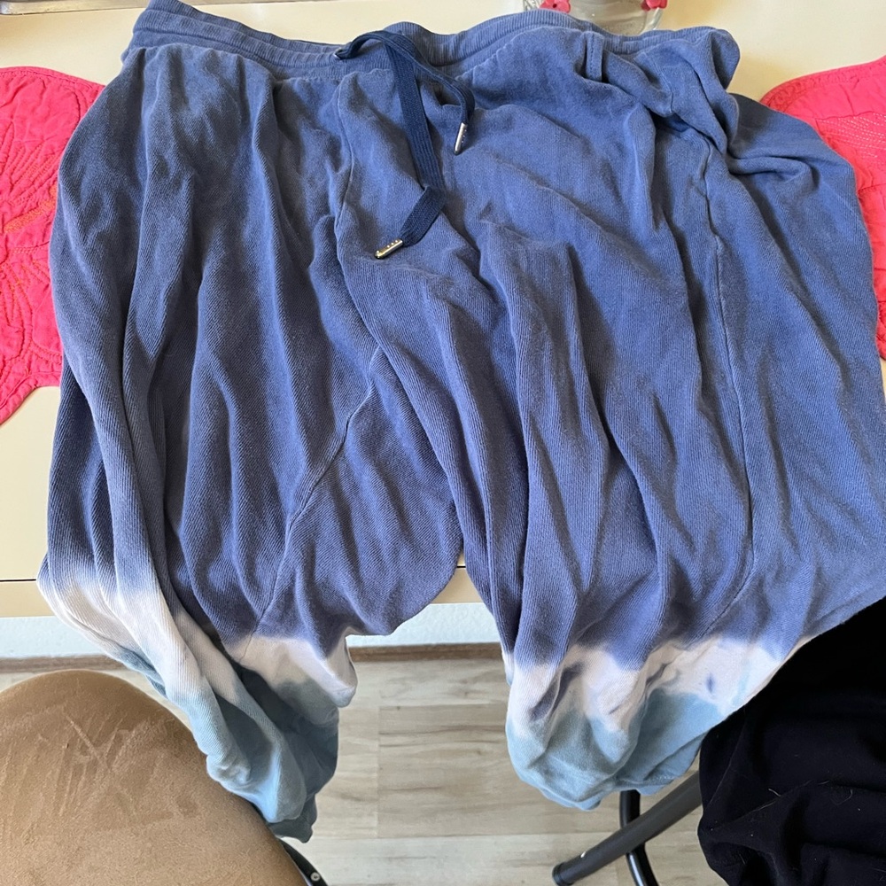 Blue tie dye sweats